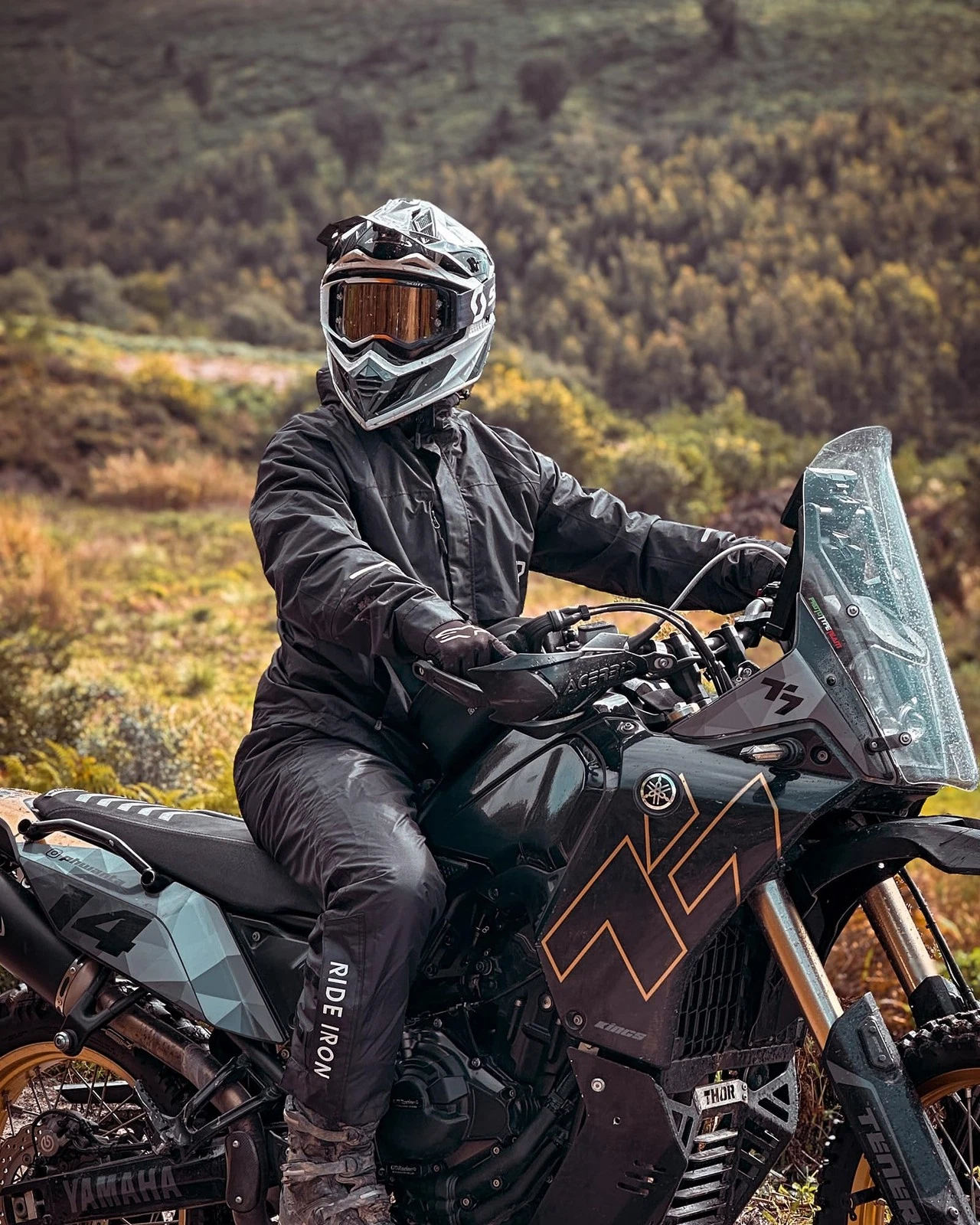 Motorcycle Rain Gear for Men Women, Rain Suit 15,000mm Rating Lightweight Bre... image 3