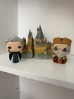 Funko POP! Town Harry Potter Dumbledore & McGonagall With Hogwarts Out Of Box