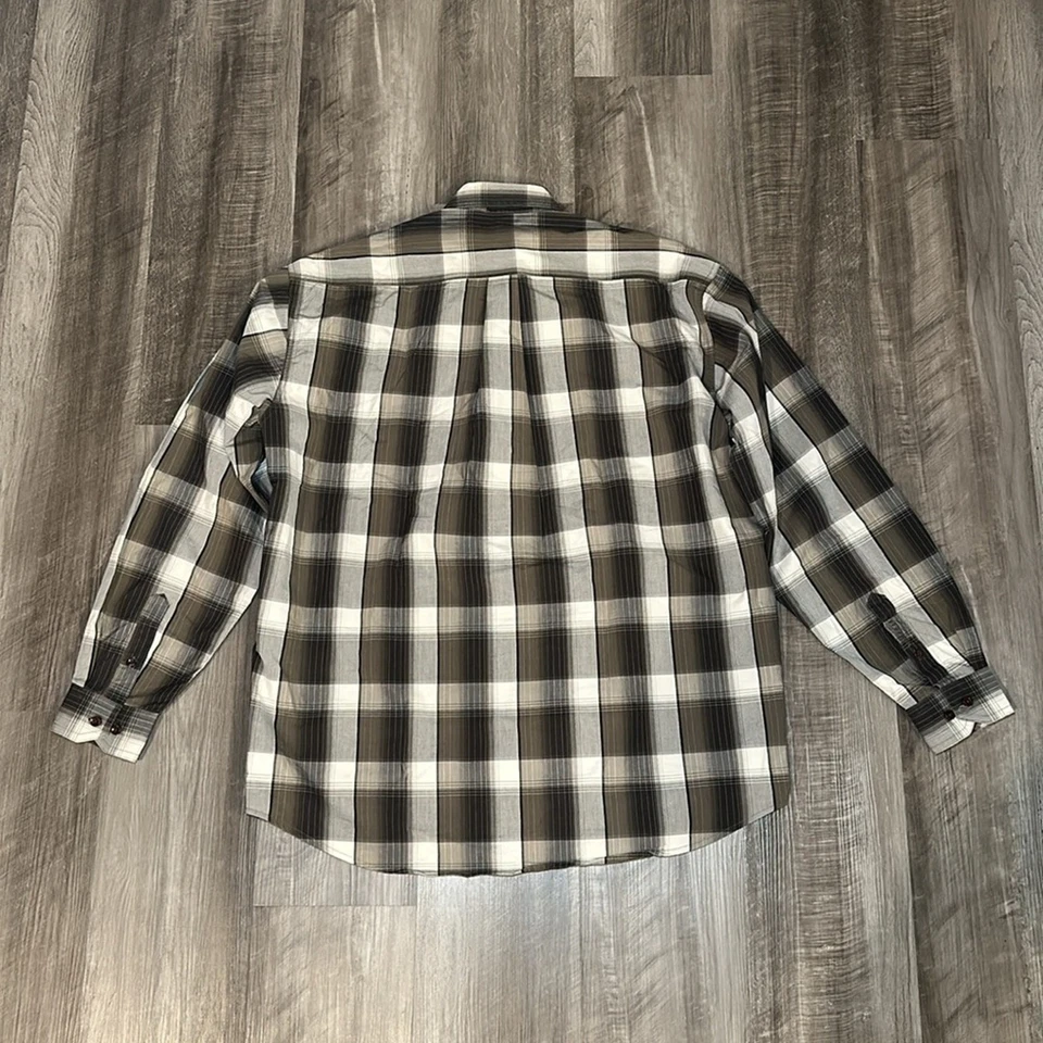 Stetson Western manga larga a cuadros con botones - grande Foto 3 de 4