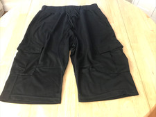 American stitch cargo black shorts size M drawstring pockets mesh panels