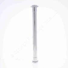 Keeney 1907PC Extension Tube 1.25"ID x 16"L 22ga Brass Polished Chrome Tailpiece