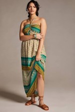 Anthropologie Tiny Twist Halter Maxi Dress Size M