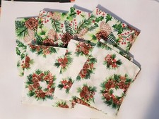 7 Christmas Theme 100 Cotton Fabric Fat Quarters Quilting, Sewing New