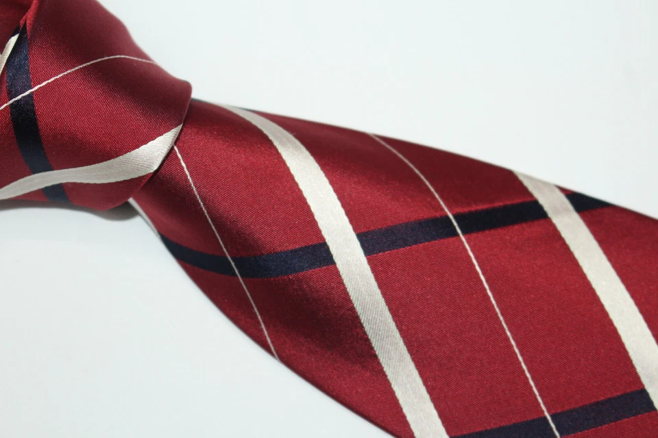 Corbata de seda VIA CONDOTTI hecha en Italia F55589 Foto 3 de 4