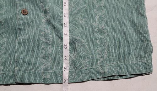 Tommy Bahama Relax 100% Silk Mint Green Hibiscus Floral Hawaiian Tropical M NWOT - Picture 19 of 19