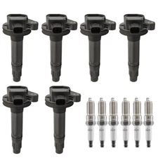 6X Ignition Coils + 6X Iridium Spark Plugs For 09-13 Mazda CX-9 6 3.7L V6 UF553