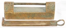 Antique Chinese Brass Lock Key Trunk Padlock China Old