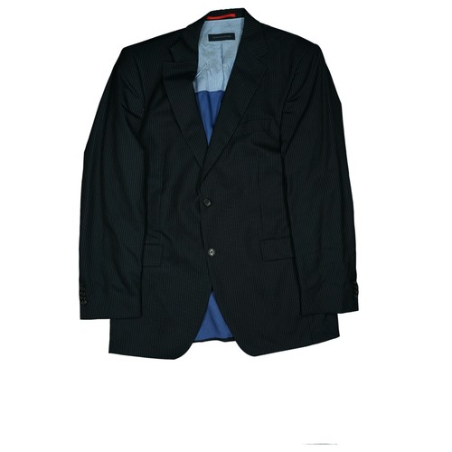 Tommy Hilfiger Hombre Chaqueta Americana Negocio de Blazer Traje G52L Negro