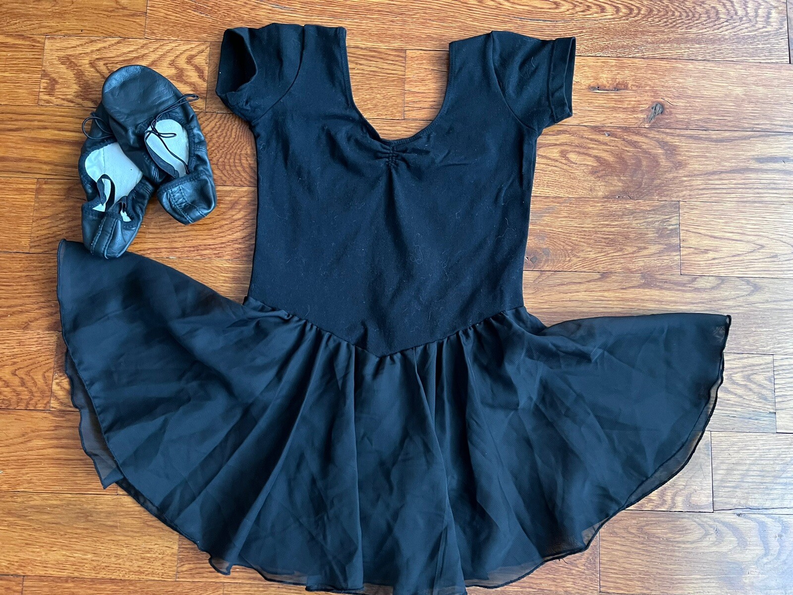Leotard girls ballet dance tutu dress and shoes s… - image 1