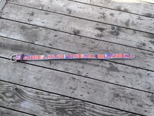 Vintage Serape Belt Southwestern Leather Medium