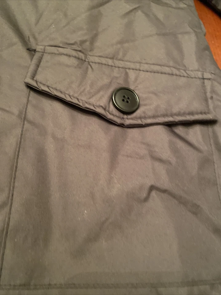 托特包夹克冬季黑色小号女式人造毛皮连帽防水全新带标签 — 第 3/4 张图片