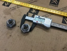 Peugeot 504 505 604 pair of front hub nut bearing nuts DOES NOT 504 PRE1975