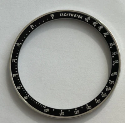 Bezel insert for Seiko 6138-0040 6138-0049 Bullhead Chronograph black   (S 80) - Bild 1 von 4