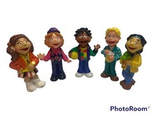 VTG PBS Kids The Puzzle Place Figures Kiki Ben Jody Skye Leon Lot Of 5 1993/1994
