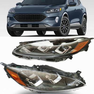 Left+Right Full LED Headlight Assembly for 2020-2023 Ford Escape SE/SEL HEADLAMP
