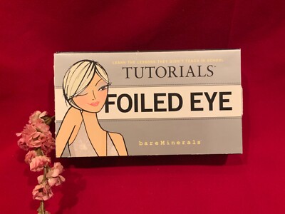  3 pc FOILED EYE TUTORIAL BARE MINERALS ESCENTUALS EYESHADOW EYELINER BRUSH NEW!