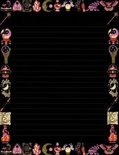 Gothic Magical Stationary Paper Set 