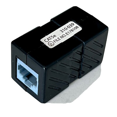 Cat5e RJ45 Female to Female F/F Crossover Cable Inline Joiner Coupler Extender
