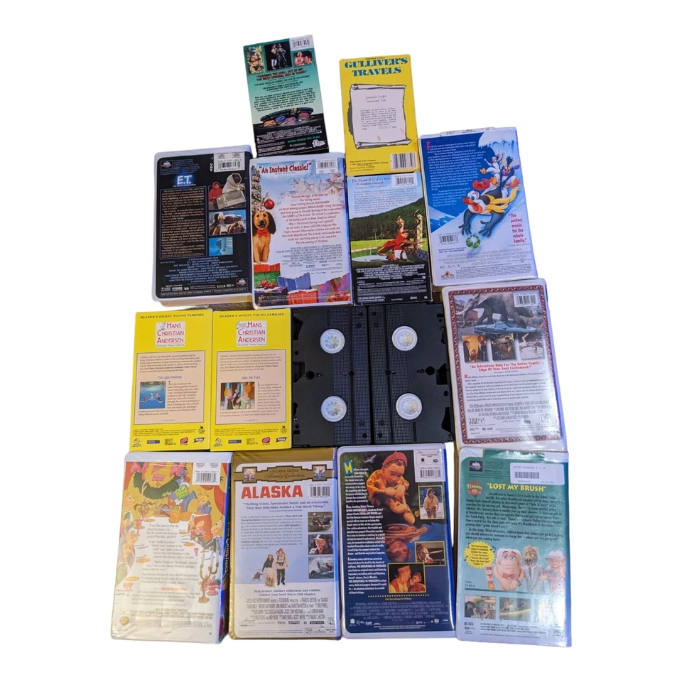 Children's And Family VHS Movies Lot Of 15 TMNT, Harry Potter, Alaska, Jumanji Foto 2 de 2