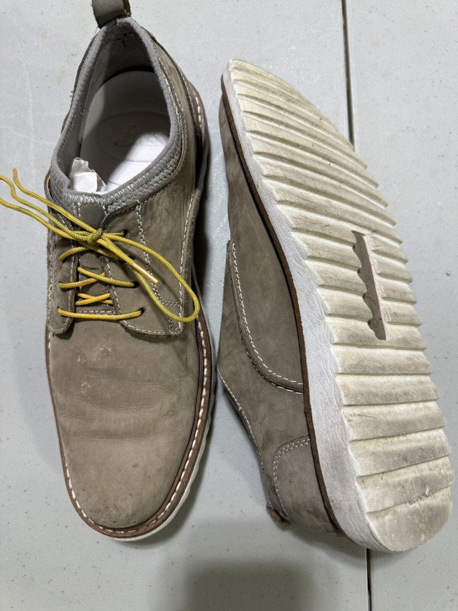 Mens G.H. Bass & Co Gray Lace Up Oxford Style Suede Shoes  display picture 1