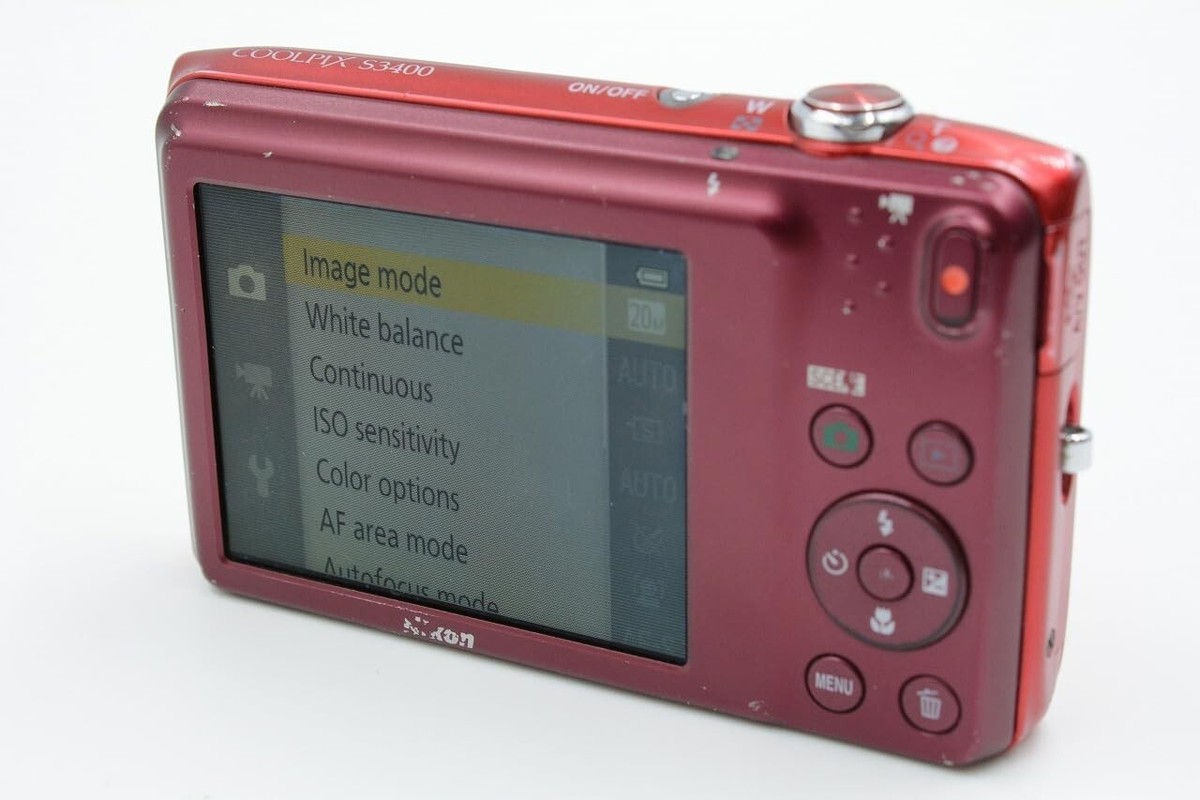 Nikon Coolpix S3400 16 MP Digital Camera with 7x Optical IS Zoom