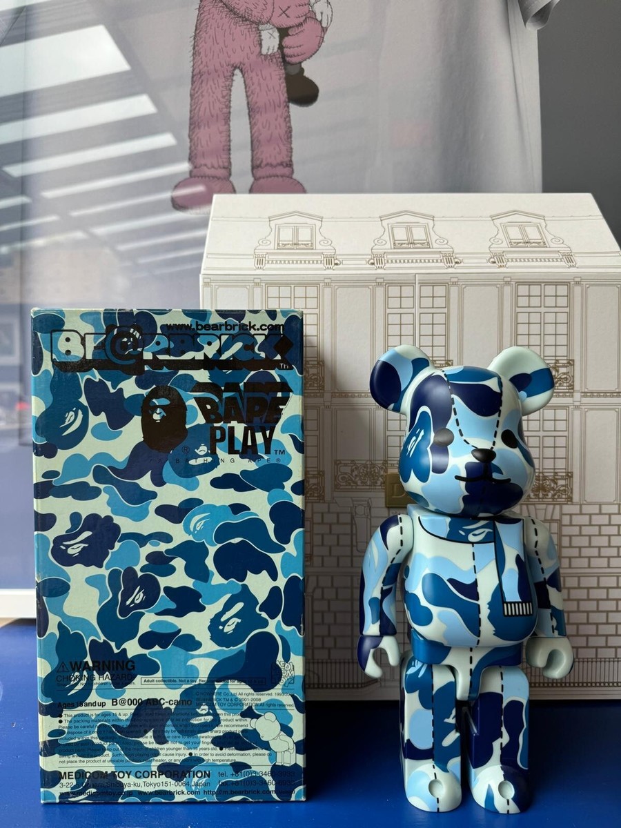 bearbrick 400% bape play blue | eBay