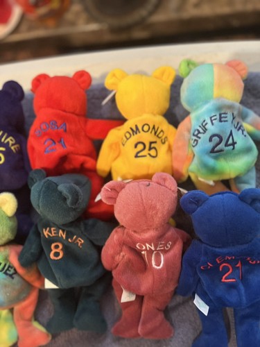COMPLETE SET OF 12 SALVINO 1998 MLB BAMM BEANO BEARS MINT WITH TAGS - Picture 5 of 7