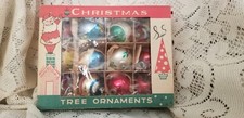 VINTAGE FANTASIA Poland MERCURY GLASS ornaments in box