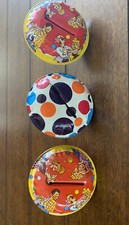 3 VINTAGE PARTY TIN NOISE MAKERS, NEW YEARS EVE