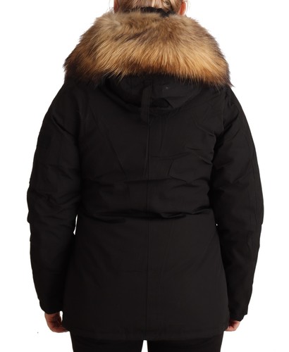 ALESSANDRO DELL'ACQUA Jacket Black Fur Shearling Long Sleeves IT40/US6/S $1000 - Picture 3 of 10