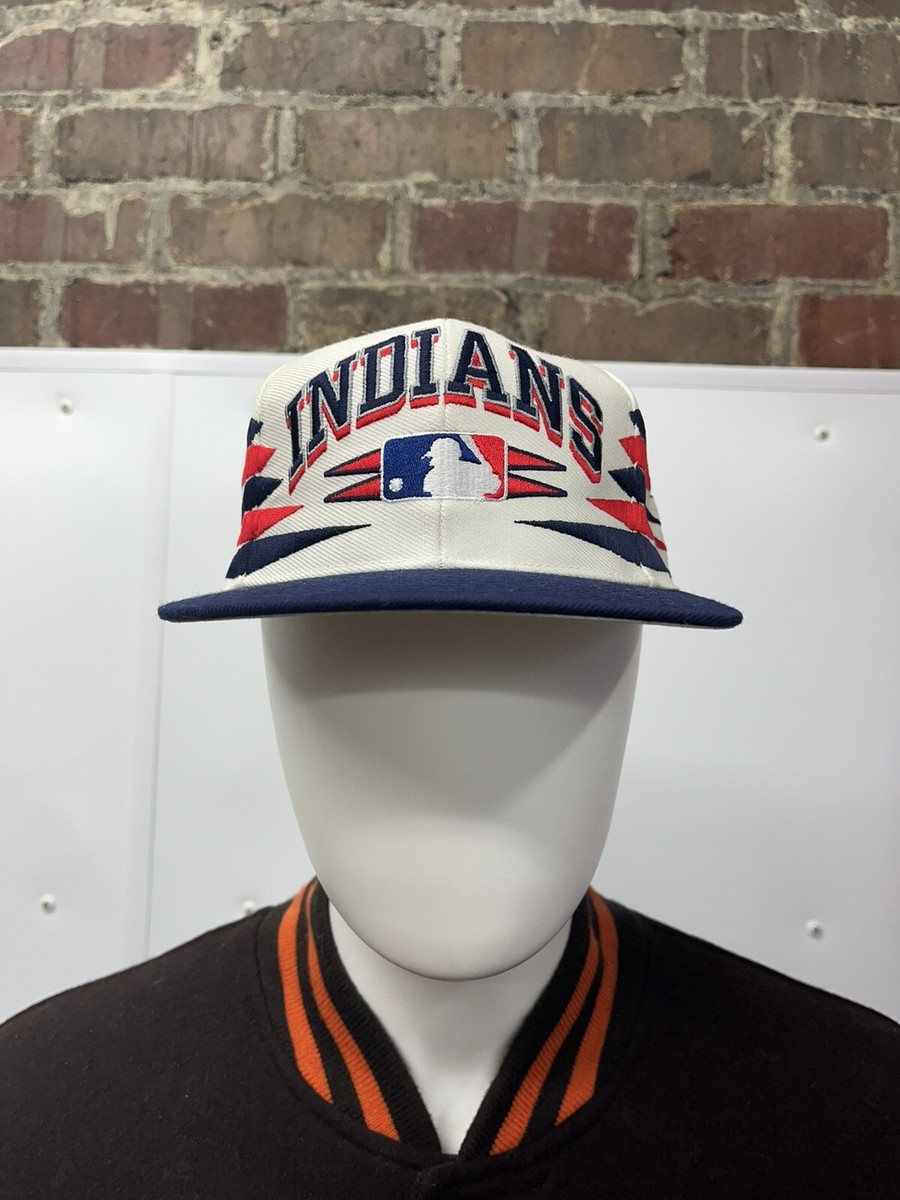 MLB Indians team 90’s cap Vintage 90s Cleveland Indians Shadow Snapback Hat Cap