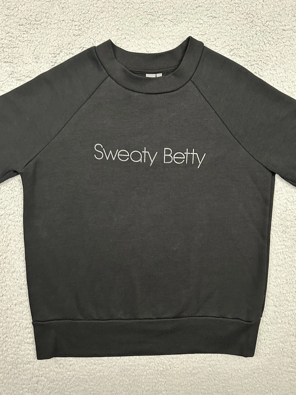 sweaty-betty oversized spellout logo sweatshirt
