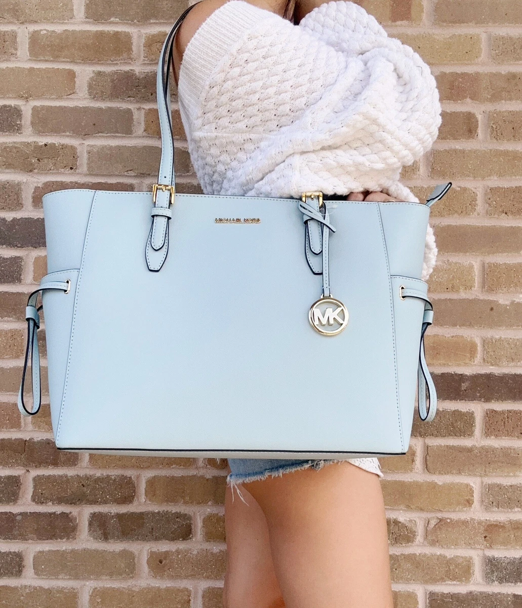 Michael Kors Gilly Large Drawstring Laptop Tote Vista Blue
