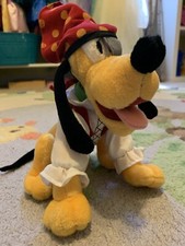 Walt Disney World Pluto Pirates of the Caribbean Outfit Eye Patch Plush Toy