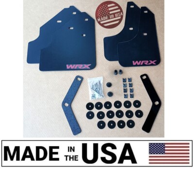 [SR] 08-11 Mud Flaps Set BLACK w/ Hardware Kit & Custom Vinyl B