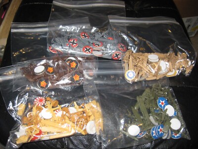 Vintage 1984 Milton Bradley Axis & Allies Board Game Pieces LOT