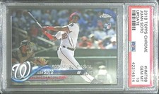 2018 Topps Chrome Mega Box Update Rookie Debut #HMT98 Juan Soto PSA 10