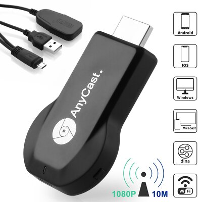 Anycast M9 Plus Wireless HDMI Dongle 1080P Google Chrome MAC Smart Media Player