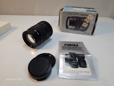Cannon Camera Lens Focal 135mm F2.8 Multi-Coated Auto Diaphragm Telephoto Pentax
