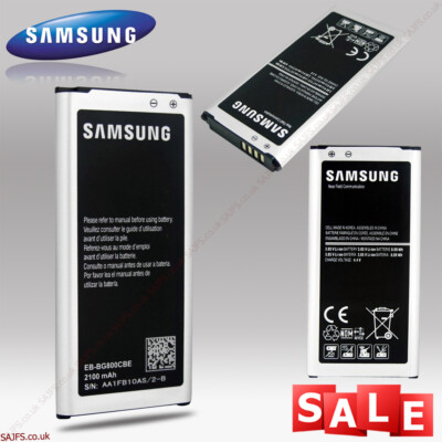 GENUINE BATTERY FOR SAMSUNG GALAXY S5 MINI SM-G800F EB-BG800BBE 2100 mAh  UK