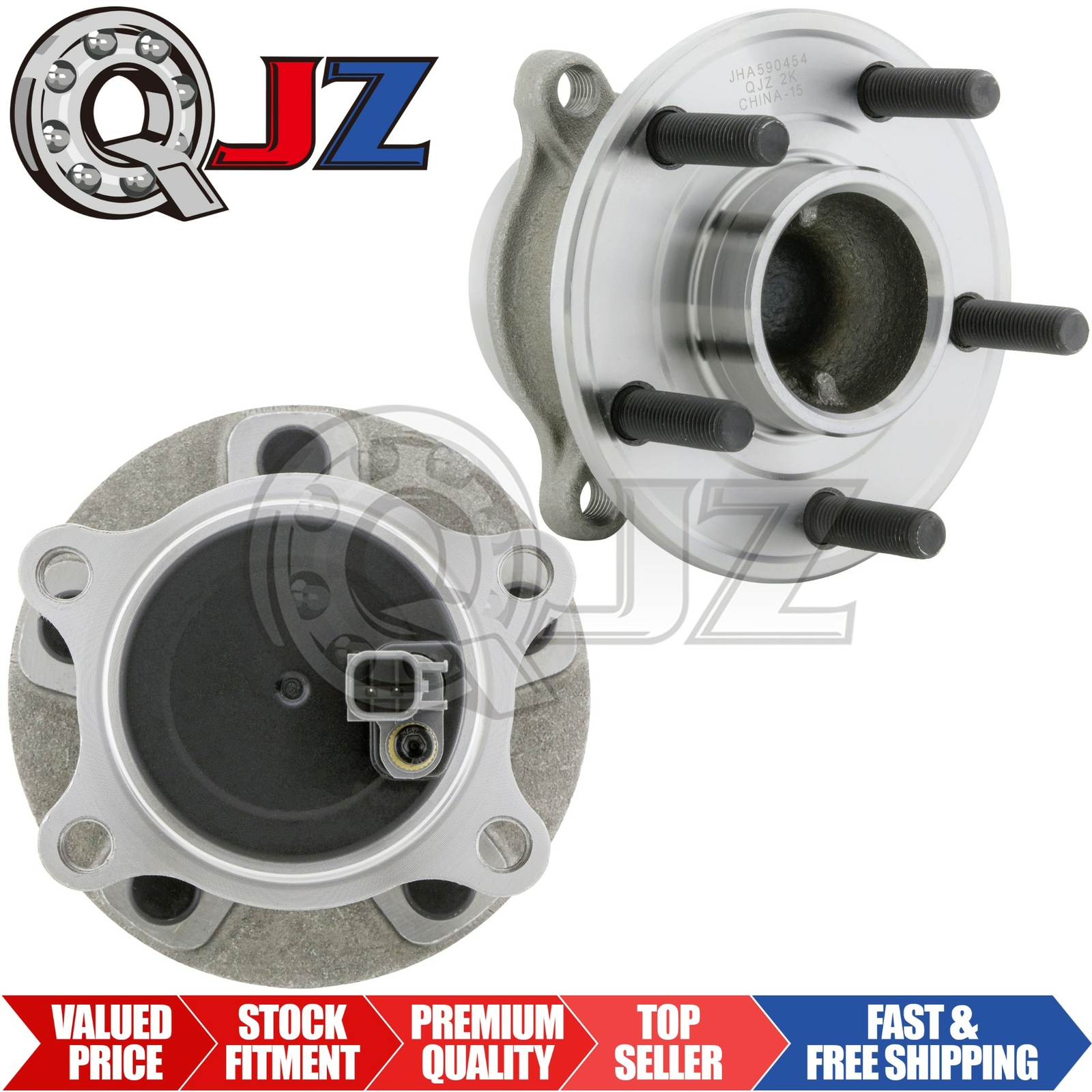 [REAR(Qty.2)] New Wheel Hub For 2013-2018 Ford Focus Titanium FWD w/ Auto-Park