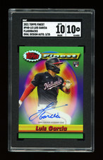 2021 Topps Finest Flashbacks LUIS GARCIA Refractor Auto RC /25 SGC 10/10 (POP 1)