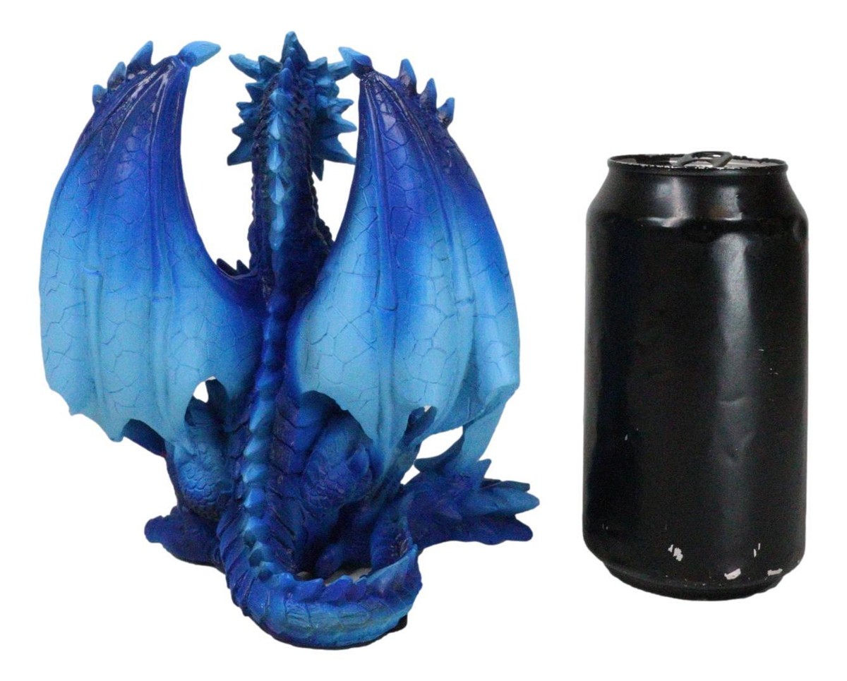 Ancient Guardian Blue Water Elemental and Ice Frozen Azure Dragon