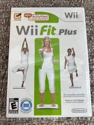 Wii Fit Plus Game New Sealed Balance Board Compatible Fitness Yoga Workout 