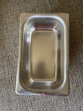 VOLLRATH Rectangular, Chrome Stainless Steel Pan 2" High x 4.3" Wide 