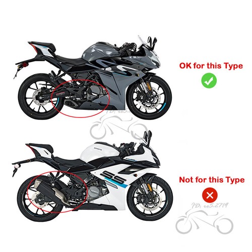 Sistema completo para tubo de escape delantero silenciador negro CF-Moto 300NK 300SR 300SS 250SR - Imagen 2 de 13