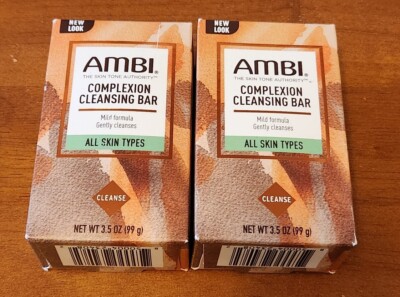 Lot of 2 AMBI Complexion Cleansing Bar 3.5oz.ea All Skin Types Fresh scent