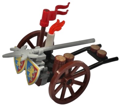 Lego Castle Belagerungswagen mit roter Flagge NEU!!