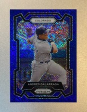 2024 Panini Prizm #14 Andres Galarraga Base Blue Shimmer FOTL Parallel #15/15