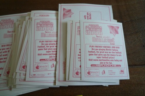 Merlin Premier League 2000 Football Stickers no's 1-200 - VGC Pick Your Stickers - Picture 2 of 24